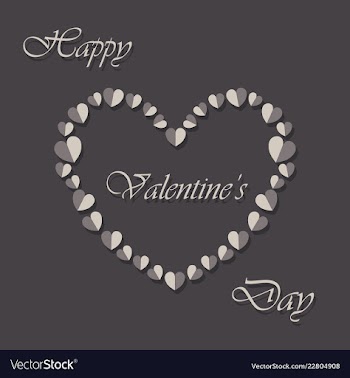 Happy valentines day greeting card beautiful love vector image