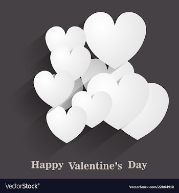 Happy valentines day greeting card beautiful love vector image