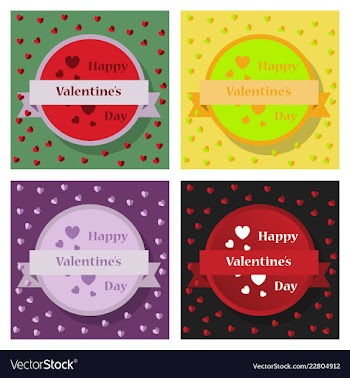 Happy valentines day greeting card beautiful love vector image
