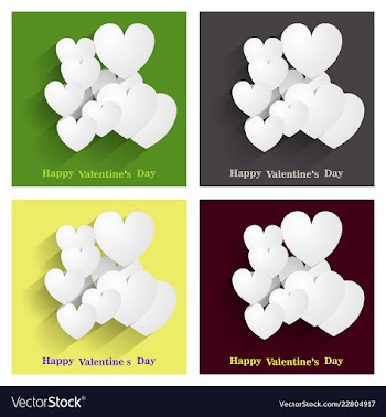 Happy valentines day greeting card beautiful love vector image