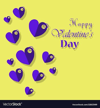Happy valentines day greeting card beautiful love vector image