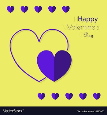Happy valentines day greeting card beautiful love vector image