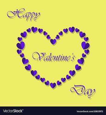 Happy valentines day greeting card beautiful love vector image