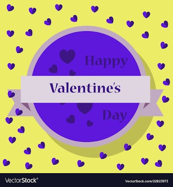 Happy valentines day greeting card beautiful love vector image