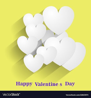 Happy valentines day greeting card beautiful love vector image