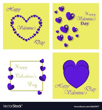 Happy valentines day greeting card beautiful love vector image