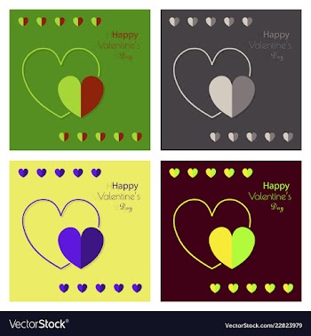 Happy valentines day greeting card beautiful love vector image