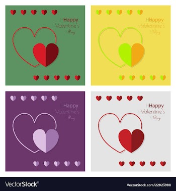Happy valentines day greeting card beautiful love vector image