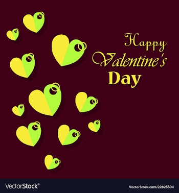 Happy valentines day greeting card beautiful love vector image
