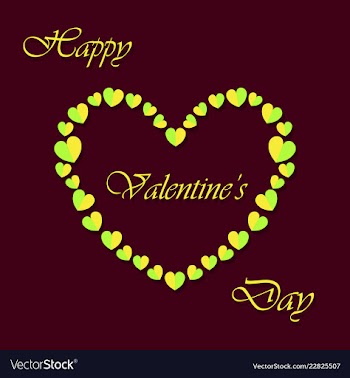 Happy valentines day greeting card beautiful love vector image