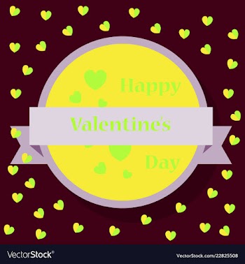 Happy valentines day greeting card beautiful love vector image