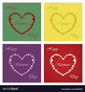 Happy valentines day greeting card beautiful love vector image