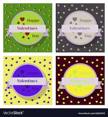 Happy valentines day greeting card beautiful love vector image