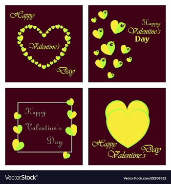 Happy valentines day greeting card beautiful love vector image