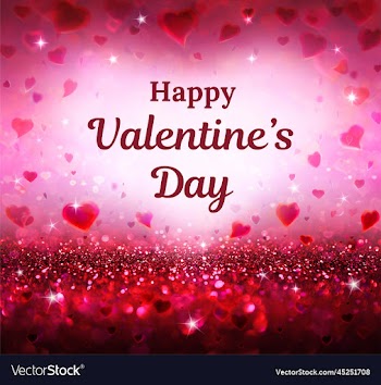 happy valentines day greeting card template