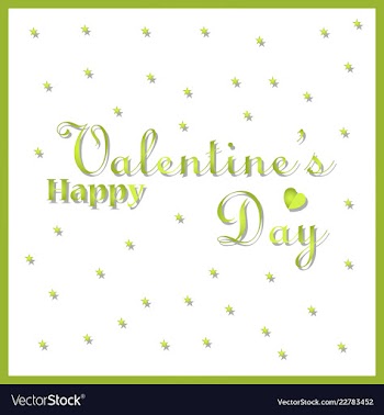 Happy valentines day typography design with paper vector image