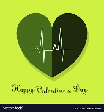 Happy valentines day typography design with paper vector image