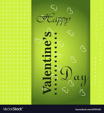 Happy valentines day typography design with paper vector image