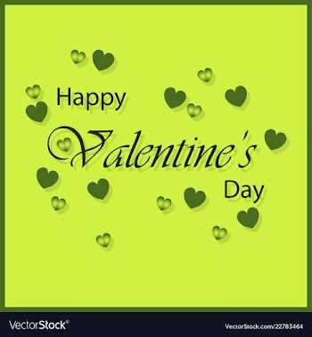 Happy valentines day typography design with paper vector image