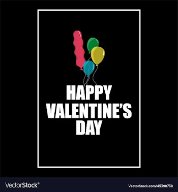 happy valentines day typography quotes design
