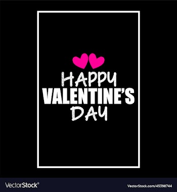 happy valentines day typography quotes design