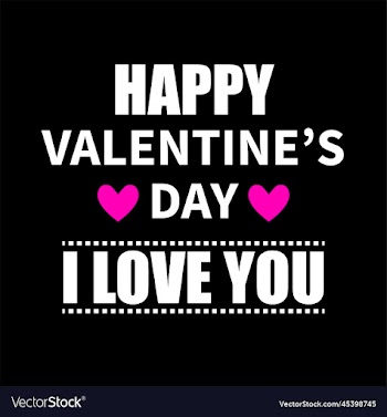 happy valentines day typography quotes design