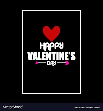 happy valentines day typography quotes design