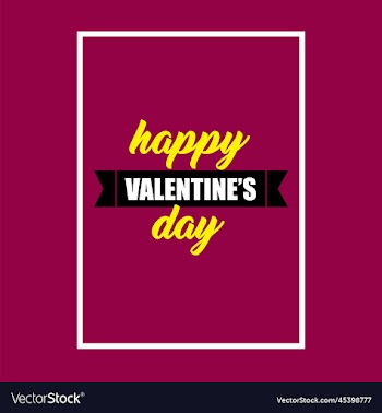 happy valentines day typography quotes design
