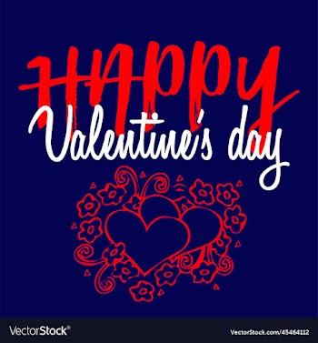 happy valentines day typography quotes design