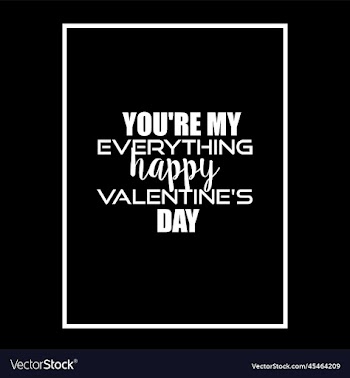 happy valentines day typography quotes design