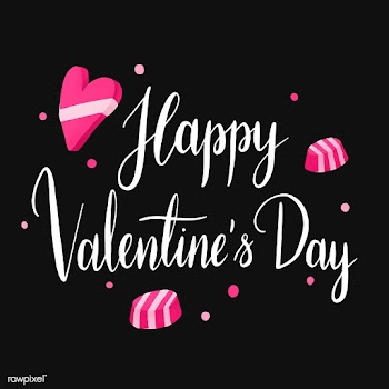 Happy valentines day typography vector | Free stock vector - 511810