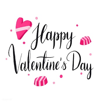 Happy valentines day typography vector | Free stock vector - 511811