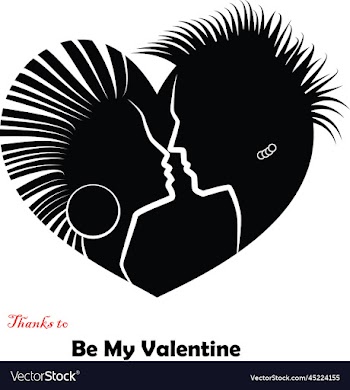 happy valentines day with heart shaped
