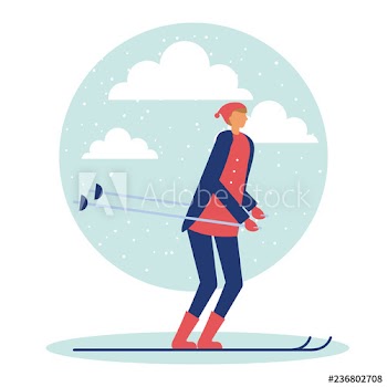 happy winter people vacation
