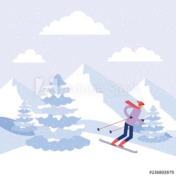 happy winter people vacation