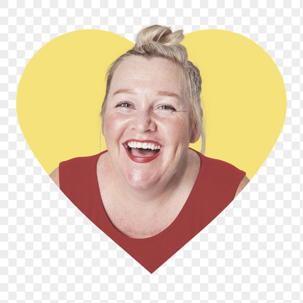 Happy woman png badge sticker, | Free PNG - rawpixel