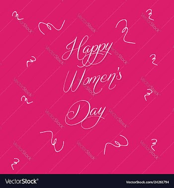 Happy womans day vector image
