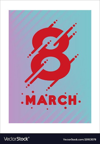 Happy womens day on pink background template for vector image