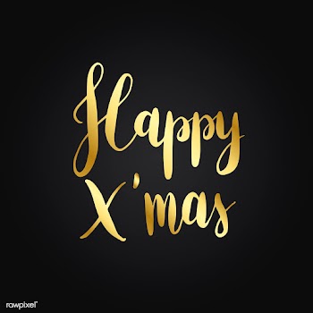 Happy X'mas typography style vector | Free stock vector - 517648
