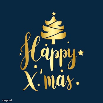 Happy Xmas Christmas greeting badge vector | Free stock vector - 494188