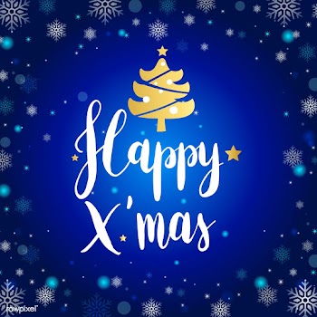 Happy Xmas typography design vector | Free stock vector - 511213