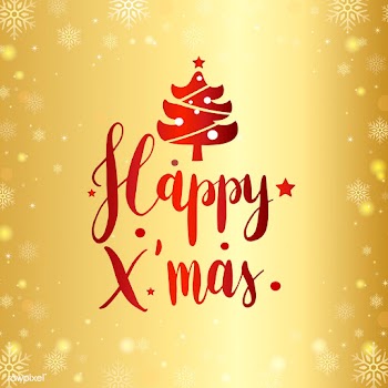 Happy Xmas typography design vector | Free stock vector - 511226