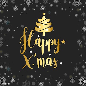 Happy xmas typography design vector | Free stock vector - 511229