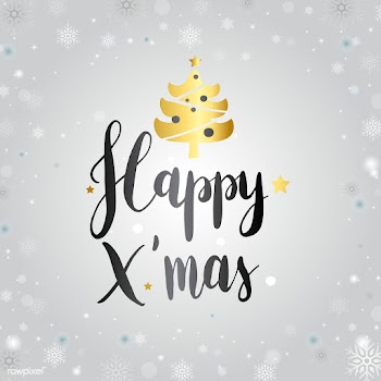 Happy Xmas typography design vector | Free stock vector - 511235