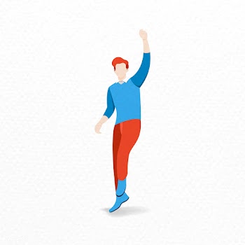 Happy young guy | Free stock vector - 1179640