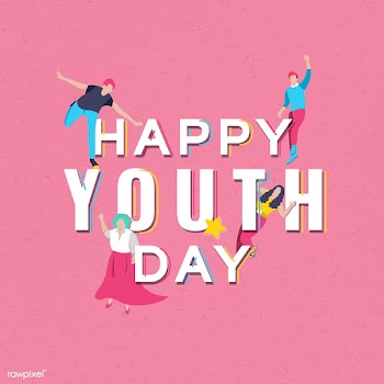 Happy youth day badge | Free stock vector - 1179653