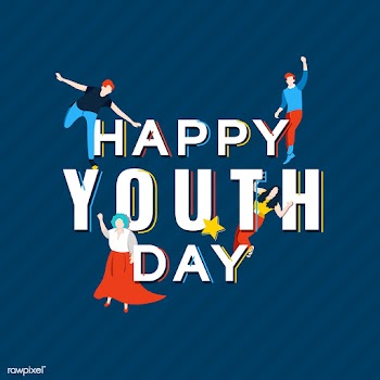 Happy youth day badge | Free stock vector - 1179679
