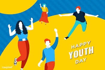 Happy youth day banner | Free stock vector - 1179648