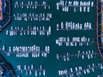 Harbor from the sky. Original | Free Photo - rawpixel