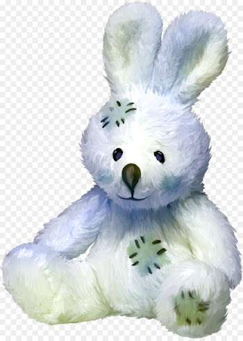 Hare Easter Bunny Rabbit Doll - Beautiful blue stuffed bunny 
